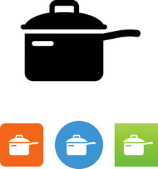Kitchen Pot Icon- Illustration