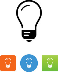 Light Bulb Icon - Illustration