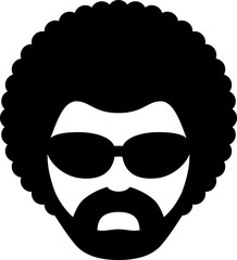 Man With Afro Icon