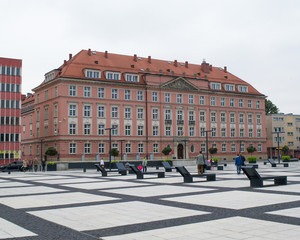 Fototapeta na wymiar The New Square of Wroclaw, Poland