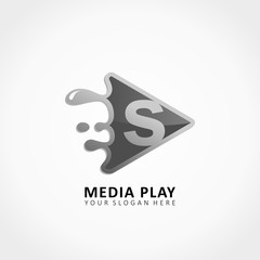 Media Play Application Splash with letter S