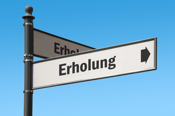 Fototapeta premium Schild 175 - Erholung