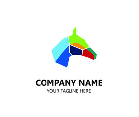 logo horse pop art full color