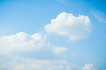 Panorama shot of blue sky and clouds in good weather days