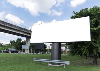 Fototapeta premium billboard blank for outdoor advertising poster.