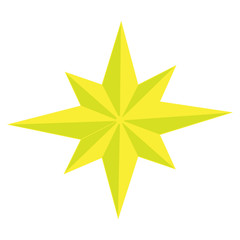 Color vector image of eight-pointed star