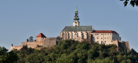 Fototapeta na wymiar Nitransky hrad castle in western Slovakia