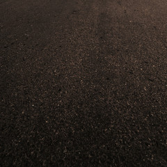 Black Asphalt road  landscape scene. Grain black textured background