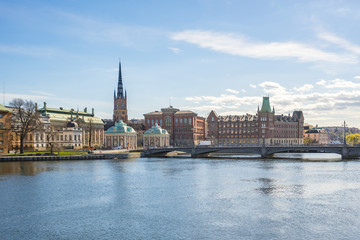 Naklejka premium Stockholm old town city in Sweden