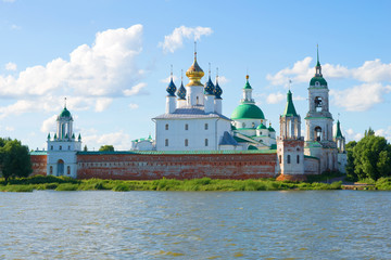 Spaso-Yakovlevsky Dmitrovsky Monastery on a July sunny evening. Rostov the Great, Golden Ring of Russia