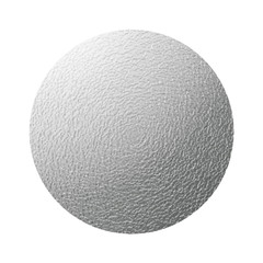 Silver metall textured circle. Vector element for different design