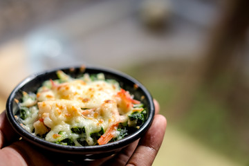 Baked Spinach with Cheese 