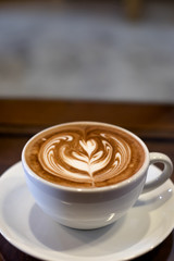 Chocolate latte art