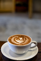 Chocolate latte art
