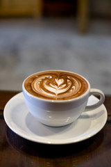 Chocolate latte art