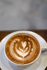 Chocolate latte art