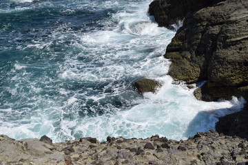 山形県庄内浜の荒波