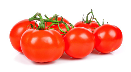 Bunch of tomato isolated on white background