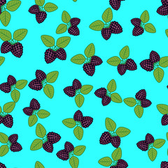 Seamless pattern from blackberry.