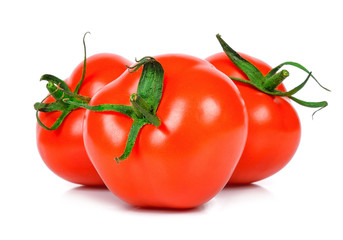 Tomato isolated on the white background