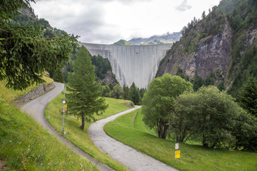Luzzone dam in Switzerlamd