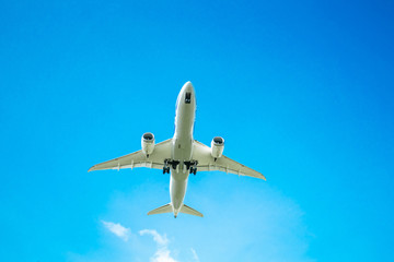 旅客機・飛行機・青空