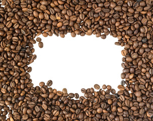 Coffee beans isolated