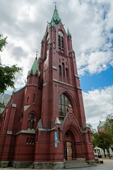 Fototapeta na wymiar The cathedral of Bergen, Norway