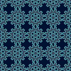 Seamless background with gears the wheels. Vector illustration.