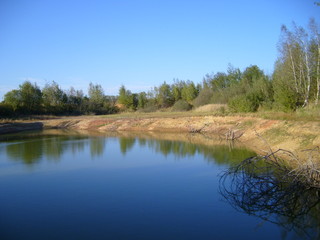 Water and trees of central europe nature view photo