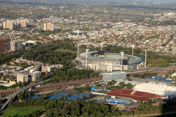 Naklejka premium Melbourne von oben
