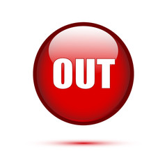 Red glossy out button