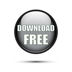 Black glossy download free button