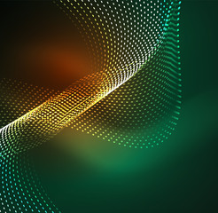 Vector wave particles background