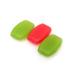 Bright glycerine soap on a white background