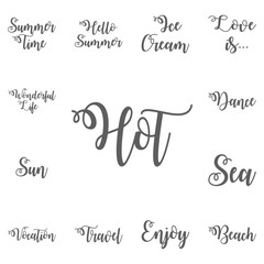 Glossy golden hot lettering with long shadow effect on white background