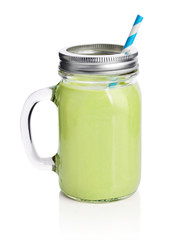 Healthy avocado green smoothie