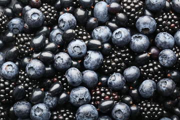 Ripe and sweet berries background