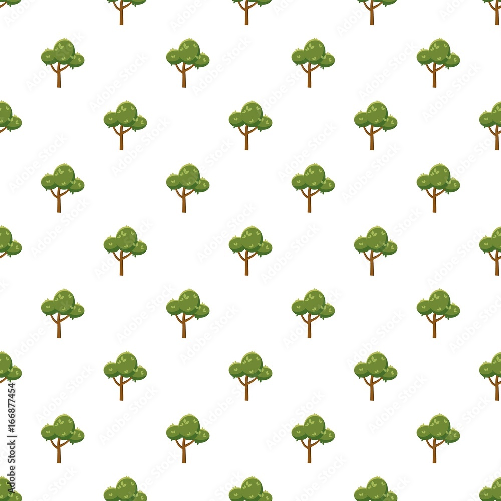 Poster fluffy tree pattern