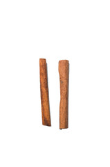 Figures from cinnamon sticks, isolate