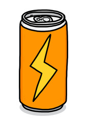 power drink / cartoon vector and illustration, hand drawn style, isolated on white background.