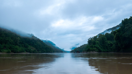 Landscape of salween river