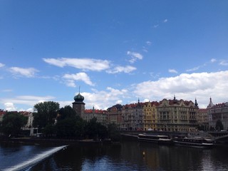 Fototapeta na wymiar Vltava river in Prague