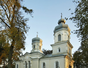 Fototapeta na wymiar Church of St. Stanislaus in Teratyn. Poland