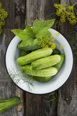 organic fresh cucumbers