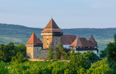 Fortified church in Viscri village, Romania