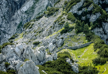 Tourists in the Alps