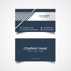 Simple Business Card Template, Vector, Illustration, Eps File