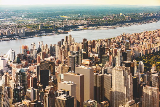 Aerial view of Midtown Manhattan, NY