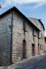 Liebliches Haus in italienischer Kleinstadt, Toskana